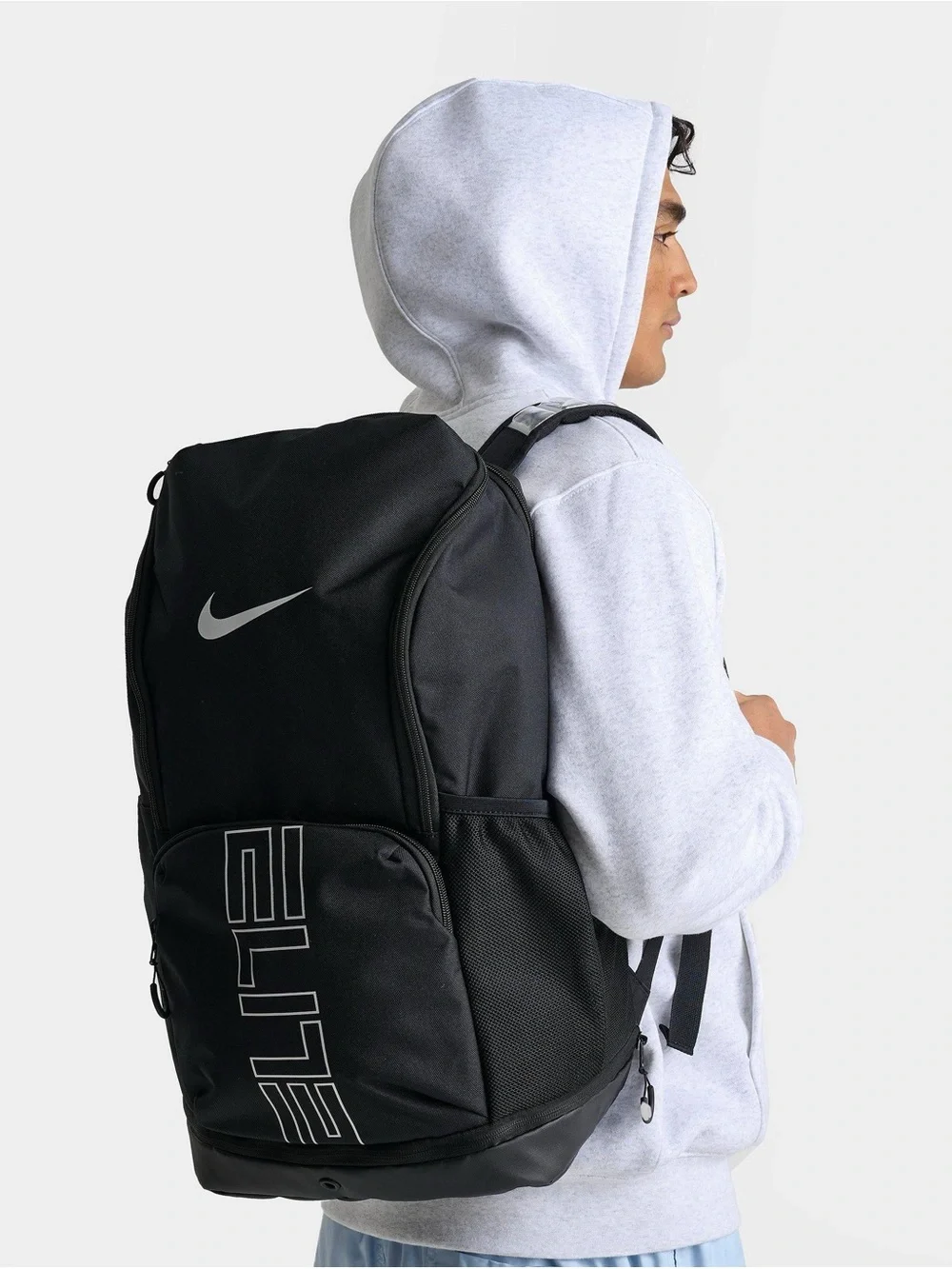 New Authentic Nike Varsity Elite Hoops Backpack Black White Basketball Bag
